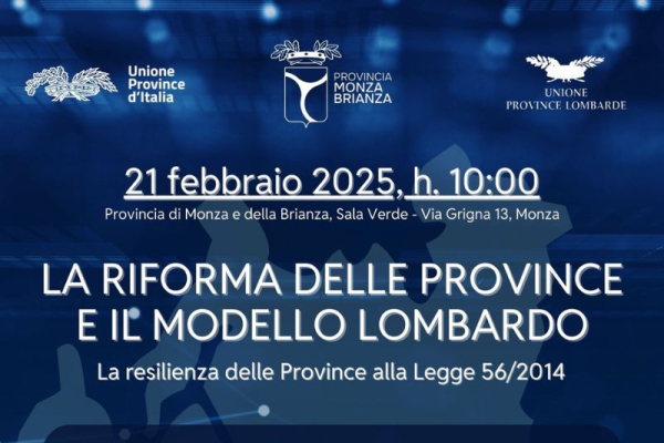 Riforma Province, Marcon all’incontro UPI Nazionale a Monza-Brianza. “Ripartire al più presto con i lavori per la revisione della Delrio”