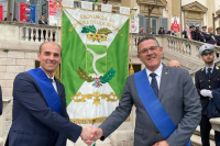 A destra Stefano Marcon, vicepresidente vicario UPI nazionale , presidente UPI Veneto e presidente della Provincia di Treviso; a sinistra Luca Santambrogio, presidente della Provincia di Monza e Brianza.