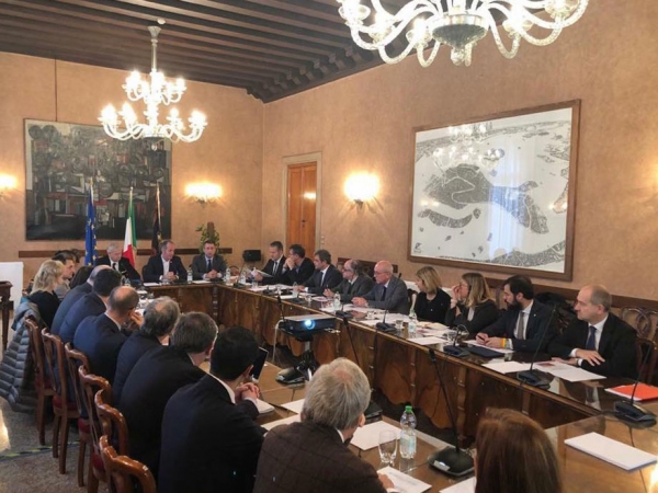 Riunione della conferenza tra Regione Veneto, UPI Veneto e ANCI Veneto