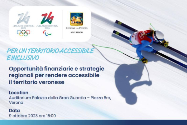 Milano-Cortina 2026, convegno a Verona sui temi dell&#039;accessibilità e inclusività territoriale